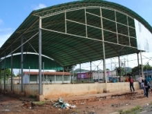 La Municipalidad invierte un mil 100 mil bolívares en la construcción del techado de la  cancha del sector Maturín.