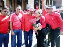 Alcaldes revolucionarios Gustavo Muñiz, José Ramón López y José Alejandro Martínez respaldaron desde Caracas.