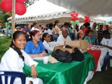 La I Mega Feria Navideña contó con la asistencia médica general, odontológica y oftalmológica.