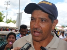 Julio Palma beneficiario del sector rural Santa María.
