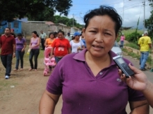 Yuraima Gómez, habitante del sector 17 de mayo