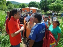 El alcalde Gustavo Muñiz realizó recorrido con los habitantes de Los Rosos