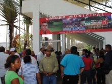 El gimnasio municipal está ubicado en el parque Alejandro Otero en Upata.  