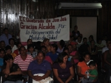 Consejo Comunal de Quebrada de Jua Jua agradeció al alcalde Muñiz.