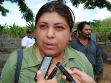 Anabel Devera líder del sector agrícola Las Grullas.