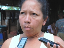 Ana Rodríguez, habitante del sector La Masusa de El Buey.