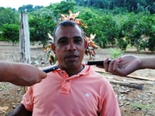 Productor agrícola Eligio González.