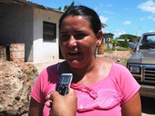 Carmen Ayala habitante  de El Manteco  