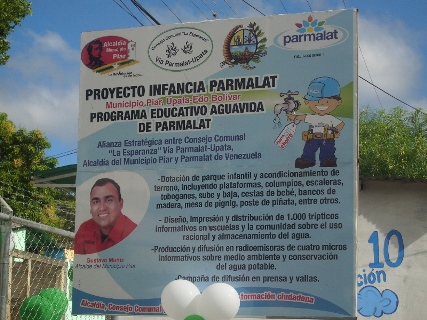 Proyecto Infancia Parmalat y Aguavida se ejecutó para beneficiar a niños y niñas de Upata