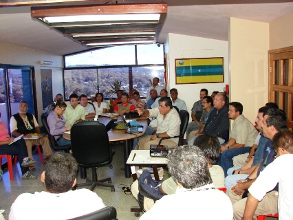 El alcalde Gustavo Muñiz  manifestó en la reunión dar el apoyo a la nueva Empresa Nacional Forestal Socialista que funcionará en Upata.