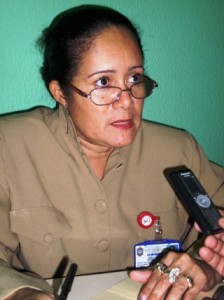 Carmen María Villalobos directora de Asuntos Sociales y Participación Ciudadana de la UNEFA en el núcleo Bolívar que comprende los Municipios Heres, Caroní, Piar y Gran Sabana.