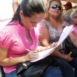 Las beneficiadas firman convenio con la Alcaldía de Piar
