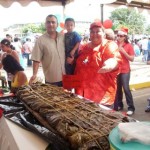 Casa Alimentaria Tavera Acosta ganadora de la hallaca mas grande 1.65, de largo 50 de ancho con 80 kilos.