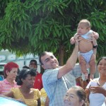El alcalde Gustavo Muñiz compartió con los más pequeños