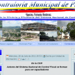 Página Web de la Contraloría Municipal de Piar.