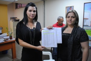 Las directoras de la Alcaldía de Piar mostraron  las pruebas de las prestaciones del ex alcalde Francisco Contreras