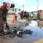 Municipalidad construye drenaje en Bicentenario I